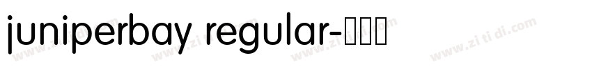juniperbay regular字体转换